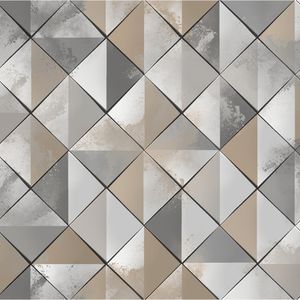 Papel Adesivo 52Cmx10M 80454 Geométrico Bege Tokfix