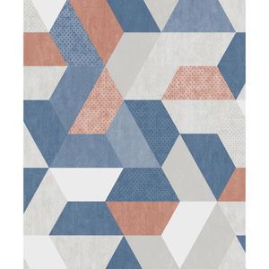 Papel Adesivo 52Cmx10M 80447 Geométrico Mix Tokfix
