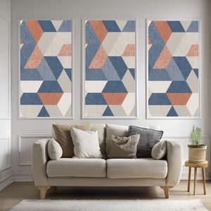 Papel Adesivo 52Cmx10M 80447 Geométrico Mix Tokfix
