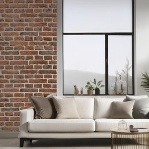 Papel Adesivo Texturizado Tijolo Vermelho 45Cmx3M 84292 Tokfix