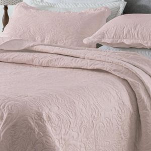 Kit Colcha de Cama Casal Com 1 Colcha 220x240cm E 2 Porta Travesseiro Boutis Classic Rozac