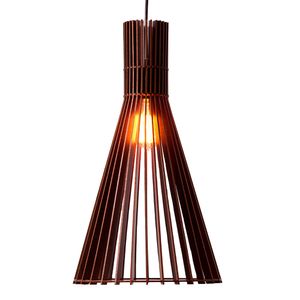 Pendente em MDF Oslo com Cabo 1,10CM Tabaco - Ilux