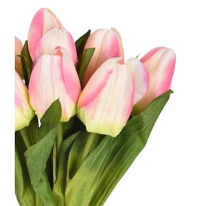 Ramalhete De Tulipa X9 Rosa Grillo