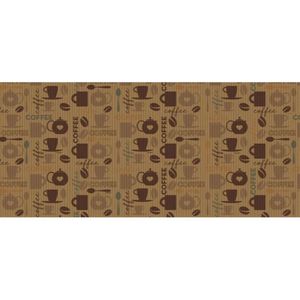 Tapete Antiderrapante Tropical 43cmx130cm Coffee Kapazi