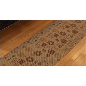 Tapete Antiderrapante Tropical 43cmx130cm Coffee Kapazi