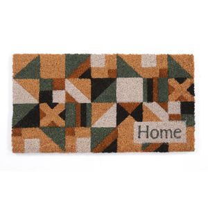 Tapete de Entrada Fibra de Coco 60cmx33cm Mosaico Kapazi