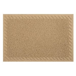 Tapete de Entrada Vinil Elite 40cmx60cm Bege Kapazi