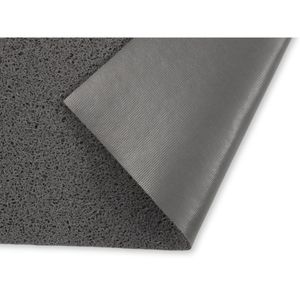 Tapete de Entrada Vinil Light 30cmx70cm Cinza Kapazi