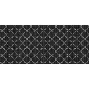Tapete Antiderrapante Tropical 43cmx1,3m Árabe Preto Kapazi