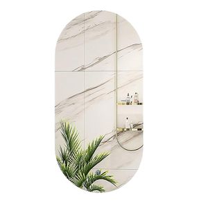 Espelho Oval Napoli 80X40cm Com Led Branco Quente 3000K 220v Mglass