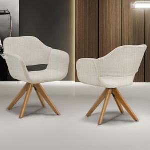 Poltrona Giratória Bela Off-White Ddesing