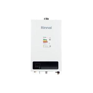 Aquecedor de Água a Gás Digital Rinnai REU-E150 FEH (E15) 15 litros GN Branco de Exaustão Forçada (Tipo B22)  alimentação Bivolt (Automático)