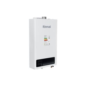 Aquecedor de Água a Gás Digital Rinnai REU-E150 FEH (E15) 15 litros GN Branco de Exaustão Forçada (Tipo B22)  alimentação Bivolt (Automático)