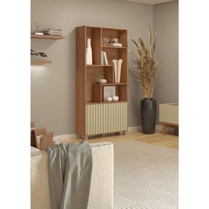 Estante C59 JW Com 2 Portas 94X191CM Freijo/Off White Dalla Costa