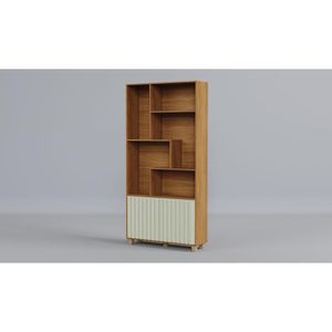 Estante C59 JW Com 2 Portas 94X191CM Freijo/Off White Dalla Costa