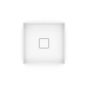 Cuba de Apoio Quadrada Branca de 35x35x13 Cm Sem Mesa Modelo T4 Terra Br Roca
