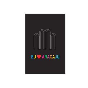 Placa Kapos Decorativa 3Mm Eu Amo Aracaju 20X30Cm