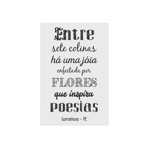Placa Kapos Decorativa 3Mm Entre Sete Colinas 20X30Cm
