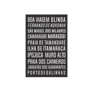 Placa Kapos Decorativa 3Mm Boa Viagem Olinda 20X30Cm