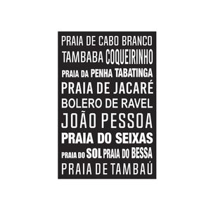 Placa Kapos Decorativa 3Mm Praia De Cabo Branco,Tambaba 20X30Cm
