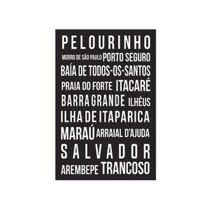 Placa Kapos Decorativa 3Mm Pelourinho,Morro De São Paulo 20X30Cm
