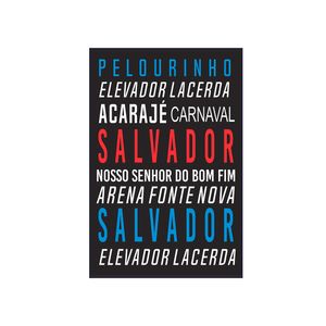Placa Kapos Decorativa 3Mm Pelourinho, Elevador Lacerda 20X30Cm
