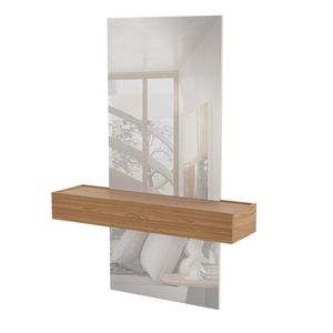 Aparador 1 Gaveta TB485E JW 110CM freijo/Off White/Espelho Dalla Costa