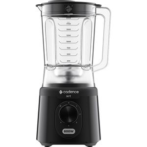 Liquidificador Hit Jarra de 2,5L com 5 Velocidades e Copo Medidor de 120Ml 800W Preto 220V LIQ200 Cadence