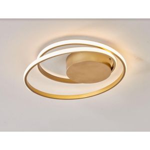 Luminaria de Teto 48W 3 em 1 Dourada Fortec