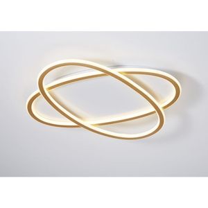 Luminaria de Teto 80W 3 em 1 Dourada Fortec