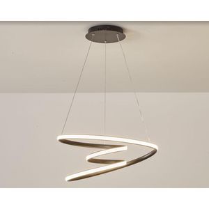 Luminaria Pendente Spiral 60W 3 em 1 Preta Fortec