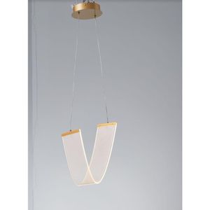 Luminaria Pendente 8W 3 em 1 Dourada Fortec