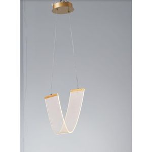 Luminaria Pendente 8W 3 em 1 Dourada Fortec