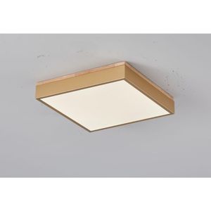 Luminaria de Teto Quadrada 18W 3 em 1 Dourada Fortec