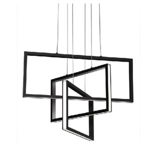 Luminaria Pendente 60W 3 em 1 Preta Fortec