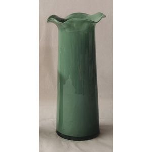 Vaso De Vidro Verde 14X14X22Cm Hasiera