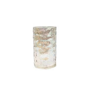 Vaso De Vidro Colorido 12X12X20,5Cm Hasiera