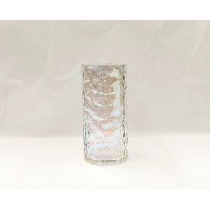 Vaso De Vidro Colorido 12X12X25Cm Hasiera