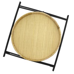 Mesa Lateral Hasiera Rattan Natural 40x42 Cm Hasiera