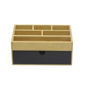 Organizador de Mesa Hasiera Bambu Hasiera com Gaveta Hasiera