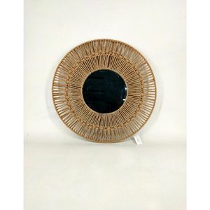 Espelho Hasiera Redondo Parede Cordas 50Cm Hasiera