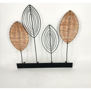 Decoração Hasiera Flores Metal 47x50x6.5Cm Hasiera