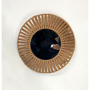 Espelho Hasiera Redondo Parede Cordas 43Cm Hasiera