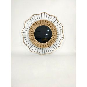 Espelho Hasiera Redondo Parede Cordas 58Cm Hasiera