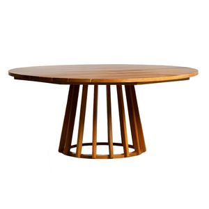 Mesa Ripada 160Cm Cinamomo Em Aluminio Natural Bertoli