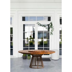 Mesa Barcelona Em Corda Nautica Rami E Aluminio Natural Bertoli