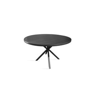 Mesa Bahamas Base Em Aluminio Preto Bertoli