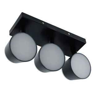 Spot LED Redondo 21W Luz Amarela 3000K 3C Preto - Fortec