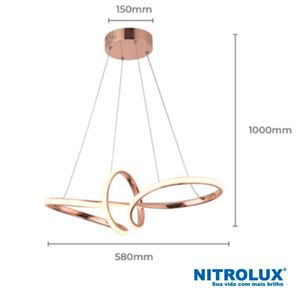 Pendente LED LP01R 35W 3 Em 1 - 5218 - Nitrolux