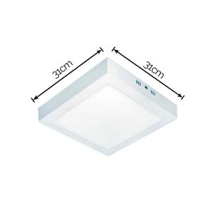 Painel Led De Embutir Quadrado Bivolt Branco 18W 6500K - PL008A - Avant